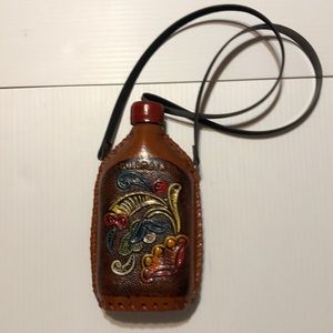 Colombia Medellin leather Wrapped Bottle